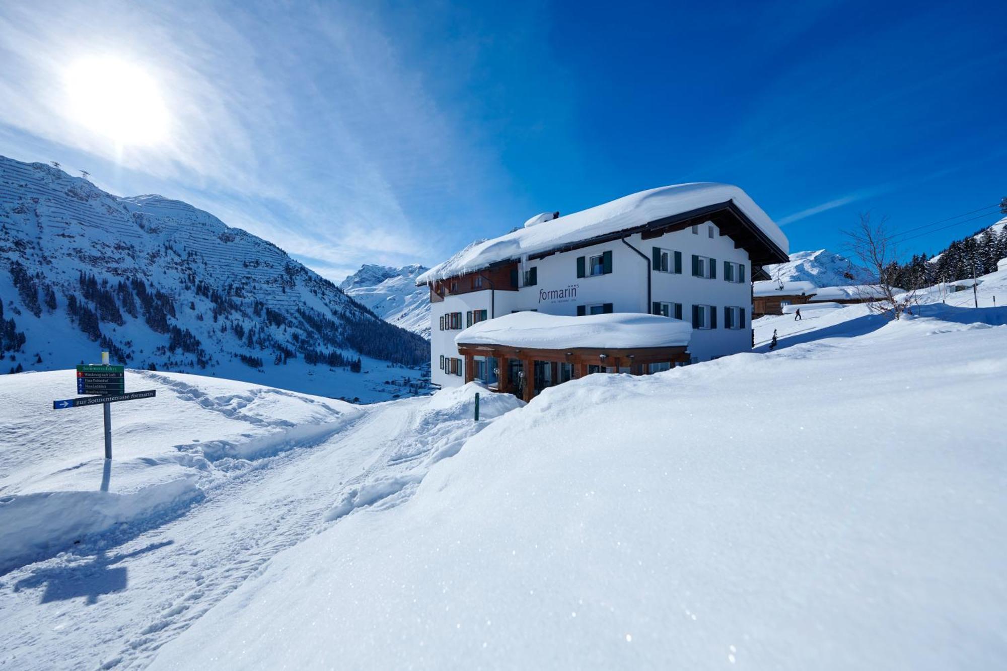 Hotel Restaurant Formarin Oberlech Exterior foto