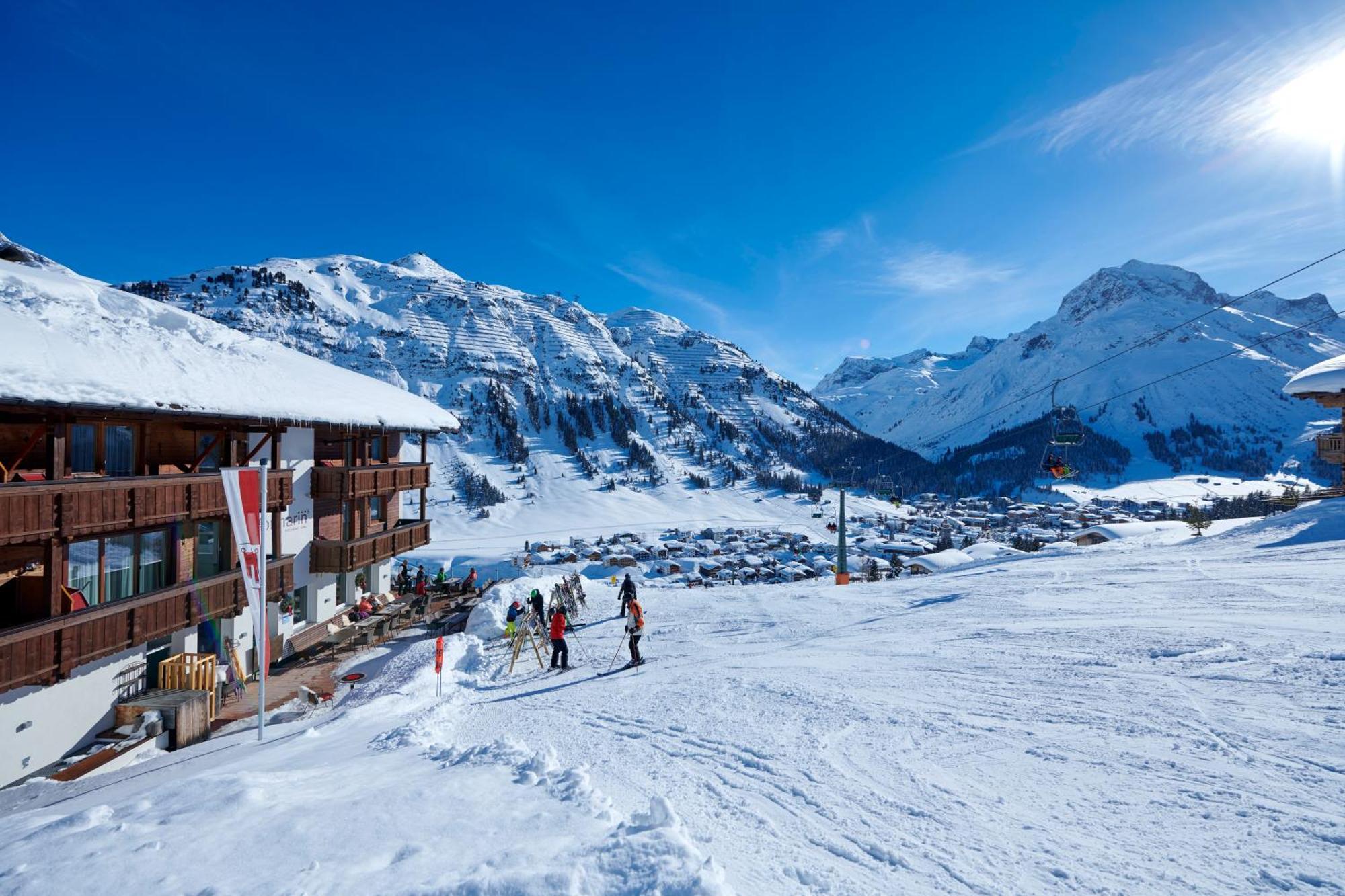 Hotel Restaurant Formarin Oberlech Exterior foto